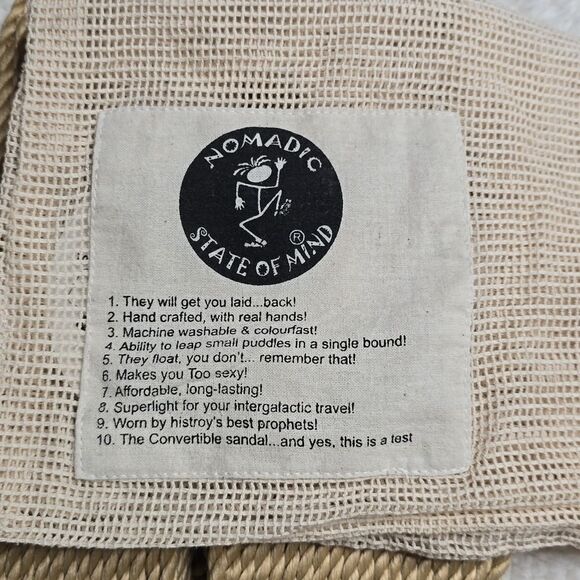 NWT Nomadic State of Mind Rope Sandals, JC Sandals For Men and Women, Unisex 37 - Picture 8 of 8